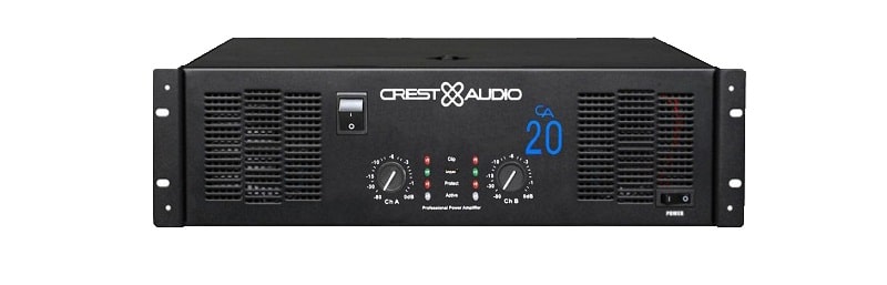 Cục đẩy công suất 200W Crest-Audio CA20 khả năng lọc xì tốt, thiết kế ngầu, âm thanh mạnh mẽ, bùng nổ.